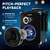 MASINGO Karaoke Machine for Adults and Kids, 40W Speaker with 8" Woofer, 2 Wireless Microphones, Bluetooth, USB, MicroSD, FM Radio, TV Connection, Tablet Holder, and Real-Time Karaoke Mode, Soprano X2