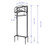 Kingson Portable Garden Hose Holder with Storage Basket - Heavy-Duty Freestanding Steel Stand, Holds 150FT Hose, Black Powder-Coated Finish, Detachable & Space-Saving Design with Tools