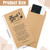 Eersida 500 Pcs Kraft Housekeeping Tip Thank You Envelopes Bulk 3.5 x 6.5 Inch Self Adhesive Kraft Paper Seed Envelopes for Cash Coin Money Gratuity Key Cards Saving Hotel Motel