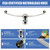 qieoyk RV Propane Regulator 2 Tank Hoses 2-Stage Auto Changeover Propane Regulator for RV Trailer with Two 18" Propane Stainless Braided Hoses with Gauge Camper Propane Regulator Dual Kit