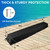 ORLANG 59" Dock Bumpers,PVC Dock Fenders with Stainless Steel Screws,Boat Dock Guards,Dock Post Bumper for Docking Edges, Piling, Vertical Poles, Horizontal Decks or Piers(Black)