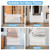 Short Dog Gate 0"-39" Wide Narrow Baby Gate 24” Tall Retractable Baby Gate to Step Over Short Gate for Stairs Low Pet Gate Indoor Mesh Doggie Gates Puppy Gate for Doorway, White