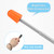 PATIKIL Telescopic Teachers Pointer, 1 Pcs Teacher Pointer Stick for Classroom Pointer Extendable Handheld Teaching Pointer for Presenters Whiteboard, 47.2 Inch, Orange Black