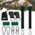Werfeito Tree Swing Straps Hanging Kit (Set of 2), 3FT/8FT/10FT/20FT/30FT Tree Swing Straps Holds 5000 lbs with Tree Protector, Heavy Duty Carabiner and Swivel Perfect for Swings & Hammocks(20 FT)