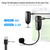 Bietrun Wireless Microphone Headset, UHF Wireless Headset Mic System, 160ft Range,1/8'' and 1/4'' Plug, for Speakers, Voice Amplifier, PA System(Not Supported AUX/iOS)