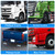 Universal Flexible Rubber Truck Step, Rubber Steps for Trucks to Mitigate Off-Road Impact, Hot Dipped Galvanized Steel Semi Trailer Cable Step, Commercial Truck Accessories with 14" Wide x 10" Tall