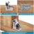 MDLUU Folding Brackets Heavy Duty, 90 Degree Self-Lock Hinges for Table Leg, Wall Shelf, 330lbs Per, Pack of 4(Silver)