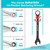 DURATECH Ratcheting Combination Wrench Set, 144-P, Double-Stacked Pawls, 8-Piece, SAE, 5/16'' to 3/4'', CR-V Steel, Black Chrome Plated, with Organizer Pouch