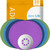 Libre 3 Sensor Covers Waterproof, 20-Pack Amolyfe Freestyle Libre 3 Covers, Bump-Proof with Hard Cap, Waterproof Breathable Medical CGM Adhesive Patches, 14-Day CGM Protection (Rainbow Purple)
