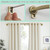 Lwiiom Antique Bronze Curtain Rod, 28-86" Adjustable, 1" Diameter, Aluminum Finish, Wall Mounted