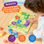 Nene Toys Wooden Color Matching Puzzle for Toddlers 2+ Years – Montessori Pegboard Button Game with Wooden Nails & Cards – Educational Toy for 2 3 Year Old Boys Girls – Fine Motor Skill Learning