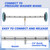 RIDGE WASHER Pressure Washer Undercarriage Cleaner, 24 Inch Undercarriage Car Washer, Under Car Pressure Washer Attachment with 3 Pcs Extension Wand, 4000 PSI