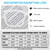 WEMOOTANTS High Magnification Power Reading Glasses 5.0 for Women Square Readers 100 125 150 175 200 225 250 275 300 350 400 500 600 (Crystal Clear 5.00)