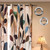 SUBRTEX Light Flitering Curtains 52Wx84L, Room Darkening Vibrant Floral Drapes, 50% Blackout, Semi Sheer Boho Farmhouse Curtains for Living Room, Brown
