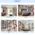 SUBRTEX Light Flitering Curtains 52Wx84L, Room Darkening Vibrant Floral Drapes, 50% Blackout, Semi Sheer Boho Farmhouse Curtains for Living Room, Brown