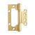 VOLUKA 6 Pack Non-Mortise Door Hinges - Easy to Install, 4" × 3" Stainless Steel Door Hinges - Smooth Movement and Heavy Duty, Golden