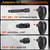 Upgraded Torque Wrench Set 8PCS, 1/4 3/8 1/2 inch Drive Click Torque Wrench, 10-230in.lb, 5-50ft.lb, 10-180ft.lb, 72-Tooth Dual Scale, ±3% Accuracy, 5 Adapters, for Bike, Moto, Car Repair and Maint