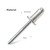 20Pcs 5/16 "(0.31in, 8mm) Aluminum Blind Pro Rivets, Aluminum Grip and Steel Mandrel, Industrial Grade Heavy Duty (5/16"x35/64")