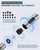 HEISOK Metal Kitchen Faucet Head Replacement, 2-Mode Pull Down Kitchen Faucet Spray Head with 15 Adapters, High Pressure Sink Sprayer Nozzle Stainless Steel, Brushed Nickel