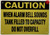 CAUTION WHEN ALARM BELL SOUNDS TANK FILLED TO CAPACITY DO NOT OVERFILL SIGN (ALUMINIUM, REFLECTIVE. 7X10 INCH,HEAVY DUTY, RUST FREE, Yellow)