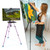 PATIKIL Artist Easel Stand, Paint Easel for Canvas Painting with Detachable Tray, Metal Tripod Easel Adjustable Height from 20 to 61 Inch for Table-Top/Floor Painting Drawing, Purple