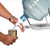 For Your Water Free Standing Chrome Metal Silver Water Stand with White Water Dispenser Valve for 55mm Crown Top Bottle