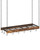 CHOEZON Hanging Pot Rack, Ceiling Wall Mounted Pot Rack for Kitchen, Industrial Style Pot Hanger with 18 Hooks, Cookware Storage Organizer, for Pots and Pans, Rustic Brown and Black TPR12BFC1
