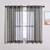 NICETOWN 45 Inch Sheer Curtains - Grommet Top Window Treatment Voile Panels for Bedroom & Kitchen & Loft (54" Wide, Dark Grey, Set of 2)