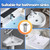 Bathroom Sink Drain Strainer, Pop-up Sink Drain Strainer with Removable Stainless Steel Strainer Basket Hair Catcher, Bathroom Sink Strainer for Bathroom Sink Stopper Replacement (3PCS)