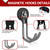 3-H Extra Strong Magnetic Hooks,Heavy Duty Large Anti-Slip Magnet Hooks J Shape,No-Drill Tool Holder for Garage,Power Drill,Garden Tools,Hose Storage,4 Pack Gray