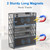OUTWOLF Magnetic File Holder, 6-Tier Magnetic Wall Hanging File Organizer, Paper Folder Mail Organizer for Office, File Cabinets, Whiteboard, Fridge