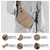 MaijjLyn Anti Theft Crossbody Bag, One Shoulder Chest Sling Bag Multi Pockets Slim Anti Theft Travel Purse for Women & Men (Khaki Right)