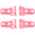 Savadicar 4-Piece Pink Door Hinge Cover Trim Set for Jeep Wrangler JL JLU 4xe & Gladiator JT 2018-Present – Exterior Hinge Cap Accent Accessories