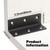 Redunest L Bracket, Heavy Duty Corner Brace, 4 Pack 3.2" Metal Shelf Bracket Angle Bracket for Shelves, Black Metal Braces for Wood, 80mm Overall Length