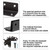 Redunest L Bracket, Heavy Duty Corner Brace, 4 Pack 3.2" Metal Shelf Bracket Angle Bracket for Shelves, Black Metal Braces for Wood, 80mm Overall Length