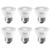 DiCUNO PAR16 LED Bulb Dimmable, 5W Short Neck Spotlight Bulb, 550Lumen, 38° Beam Angle, Warm White 2700K, 50W Equivalent E26 LED for Recessed Light, Curio Cabinet, Pack of 6
