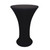 JISEN Round Cocktail Spandex Fitted Stretchable Elastic Tablecloth 24x43 Inch Black
