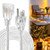 3 Prong Clear Extension Cord - 15 FT Male to Female Invisible Indoor Power Cable, UL-Certified, 3 x 18 AWG 250V 6A