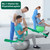 Abiarst Stretching Strap Yoga Straps for Physical Therapy, 10 Loops Non-Elastic Stretch Band for Pilates, Flexibility, Exercise and Gymnastics (Green)