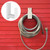 CroBlissful Garden Hose Holder Wall Mount Garden Water Hose Hanger Metal Line Hanger Holds Over 100' Heavy Duty Bracket for Outside Expandable Extension Cords Ropes Holder(White)