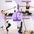 6-Tube Pedal Puller Resistance Rope,Foot Pedal Resistance Band,Yoga Elastic Exercise Bands, for Women Jump Fitness, Abdomen/Arm Weight/Waist/Leg Stretching Slimming Training(Purple)