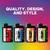DJEEP Pocket Lighters, Limited Edition Mixtape Collection, Textured Unique Lighters, 4 Count Pack of Disposable Lighters