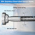 Umimile Shower Curtain Rod, 1 Inch Diameter Adjustable Spring Tension Curtain Rod, 304 Stainless Steel Shower Rod for Bathroom, Windows, Never Rust Non-Slip (Stainless Steel, 50-86”)