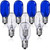 8 Pieces Lighted Make Up Mirror Bulbs 20W Replacement Bulbs for Double Sided Illuminated Mirror (Blue, Clear)