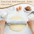 Gymdin Marble Rolling Pin - 18.9" Marble Rolling Pins for Baking, Pastry, Pizza Dough & More - Polished Non-Stick Surface, Long Dough Roller with Wooden Handles & Base