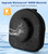 Hat Box for Cowboy Travel Extra Large, Waterproof Hard Hat Travel Case Storage Can for Fedora Panama Tweed Cap Hat Holder Organizer Carrier with Adjustable Carry Strap, Mens Western Gift, Large Black