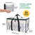 BALEINE 4-Pack Oversized Moving Bags with Reinforced Handles, Heavy-Duty Storage Tote for Clothes, Moving Supplies (Clear, 4-Pack)