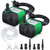 CWKJ 2 Pack 80GPH (4W 300L/H) Submersible Water Pump with 4.9ft Tubing (1/3-Inch ID), 3 Nozzles for Aquarium, Pond, Fish Tank, Hydroponics