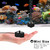 PULACO 2Pcs Mini Fountain Pump (50GPH 3W), Ultra Quiet Submersible Water Pump for Aquarium, Small Fish Tank, Pet Water Fountain, Tabletop Fountains, Water gardens and Hydroponic Systems