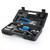 ZUVER 10 US Ton Hydraulic Crimper Tool Kit with Cable Cutter, 9 US Standard Chromed Hexagonal Dies 12, 10, 8, 6, 4, 2, 1/0, 2/0 AWG for Electrical Terminal Cable Lugs and 1/8” for Wire Rope Crimping